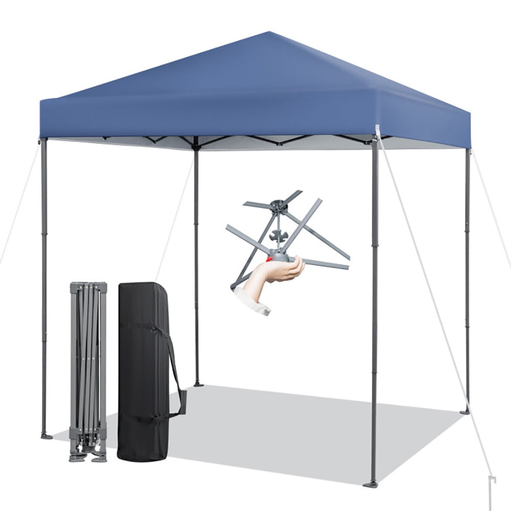 Aimee Lii 6.6 x 6.6 Feet Outdoor Pop-up Canopy Tent with UPF 50+ Sun Protection, Backyard Canopy Gazebo for Party Camping BBQ Events, Blue Aimee Lii 6.6 x 6.6 Feet Outdoor Pop-up Canopy Tent with UPF 50+ Sun Protection, Backyard Canopy Gazebo for Party Camping BBQ Events, Blue