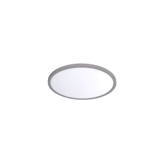 WAC Lighting Round 7" 1-Light 3000K Energy Star Aluminum Flush Mount in Nickel