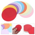thumbnail image 2 of 200Pcs Decorative Folding Paper Colorful Round Paper DIY Material Students Craft Paper Sheets, 2 of 4