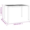 thumbnail image 4 of vidaXL Garden Table Anthracite 110x80x72 cm Steel, 4 of 4