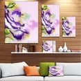 thumbnail image 3 of Abstract Blue Flower Watercolor - Floral Canvas Art Print, 3 of 4