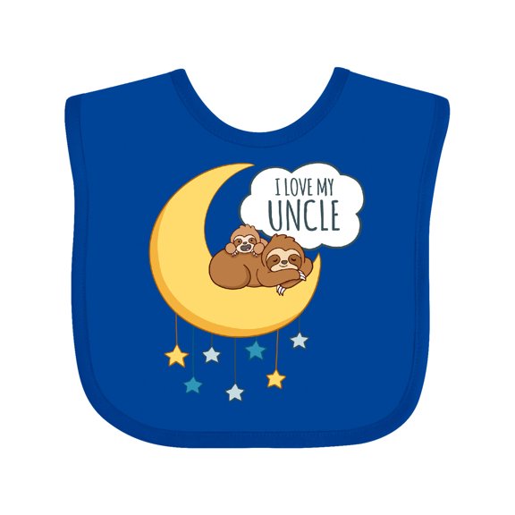 Inktastic I Love My Uncle Boys or Girls Baby Bib