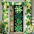 thumbnail image 5 of BOBOMOTI St Patricks Day Door Cover Decorations Happy St Patricks Day Door Cover Green Irish Holiday Party Supplies, 5 of 6