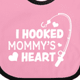 thumbnail image 4 of Inktastic I Hooked Mommy's Heart with Fishing Rod Boys or Girls Baby Bib, 4 of 4