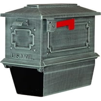 Special Lite Products Verde Green Kingston curbside mailbox with newspaper tube