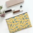 thumbnail image 6 of Hirioo Shark Print for Paper Reusable Cosmetic Bag Zipper Encouragement Travel Pouch Toiletry Bag for Women Girls, 6 of 7