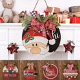 thumbnail image 2 of Adornos navideños Decoración creativa para puerta de entrada Corona colgante Número de puerta Colgante para jardín, 2 of 5
