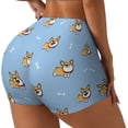 thumbnail image 1 of Fotbe Corgi Dog Shorts Sin Costuras – Shorts Deportivos de Cintura Alta para Mujer, Elásticos para Gimnasio, Yoga, Running o Ciclismo-XX-Large, 1 of 8