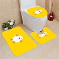 thumbnail image 1 of JSDART a Ghost Character Halloween in Flat Style 3 Piece Bathroom Rugs Set Bath Rug Contour Mat and Toilet Lid Cover, 1 of 2