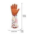thumbnail image 3 of Guantes de jardinería de manga larga | Guantes de protección laboral resistentes a los pinchazos con puño extendido en la muñeca | Diseño cómodo, transpirable y elegante para poda, plantación, 3 of 3