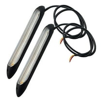 Raindrops 2pcs Daytime Running Light Strip Car LED Turn Signal Light Daytime Running Lamp