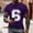 #266-Purple, variant on Ceisia Men Number 6 Print T Shirt Short Sleeve Crew Neck Casual Regular Fit Soft Cotton Daily Wear Streetwear Top Purple XXL Gifts for Father