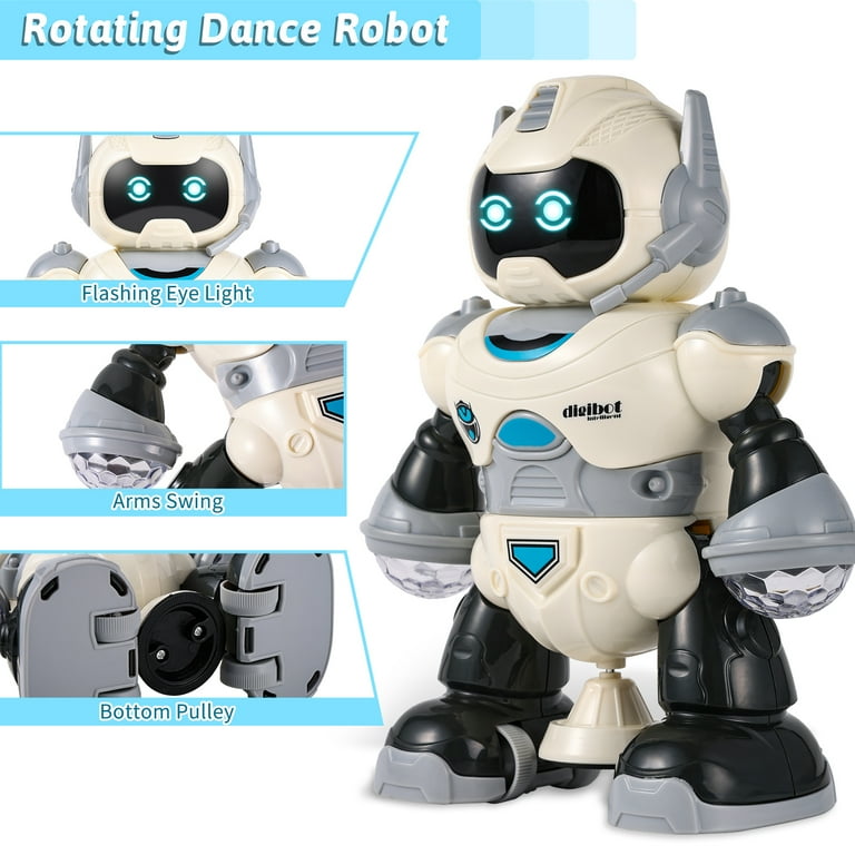 Ant Class Dancing Robot Toys for Kids, 360° Spinning Robot with