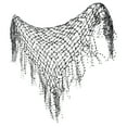 thumbnail image 3 of Dayesque Women's Formal Shawl Triangle Scarf with Tassels for Wedding , Evening Gowns, Events, and Bridal Parties, 3 of 8