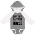thumbnail image 3 of Inktastic I Love My Tattooed Uncle Boys Long Sleeve Baby Bodysuit, 3 of 5