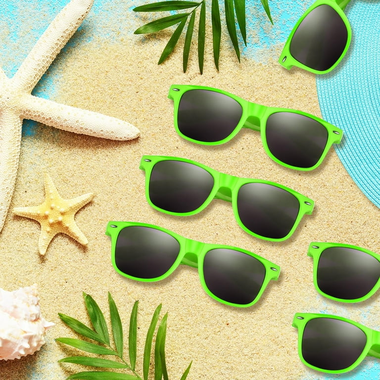 Black Novelty Sunglasses Bulk,12 Pack Party Favors for Summer