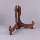 thumbnail image 2 of 4PCS Plate Tea Cake Display Stand Tea Biscuit Dish Easel Rack Desktop Display Holder for Home Party Shop - Size L (Burned Pine Color), 2 of 4
