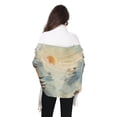 thumbnail image 5 of Mountains Person Clouds Temples Winter Scarf for Women Fashion Warm Long Soft Blanket Scarves Gifts, 5 of 10