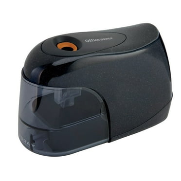 Office Depot Brand(R) Battery-Operated Cordless Pencil Sharpener, Black/Silver, 027020