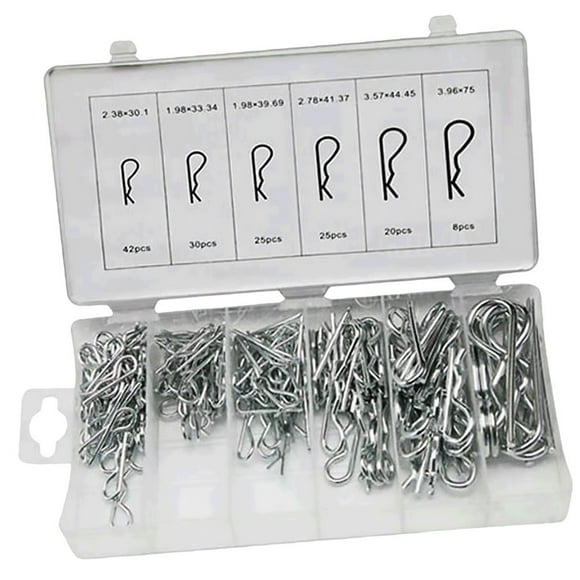 OULII 150pcs R Shape Quick Release Bolts Pin Silver White Durable Engineering Projects