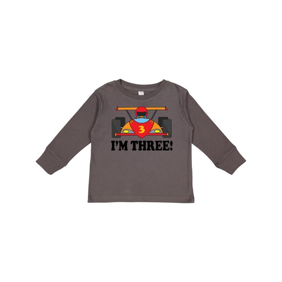 Inktastic Race Car 3rd Birthday Boys Long Sleeve Toddler T-Shirt