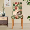 thumbnail image 4 of Yayeee 2 Pack Dining Chair Covers Stretch Parson Chairs Slipcovers Seat Protector, Christmas Plaid Pattern, 4 of 6