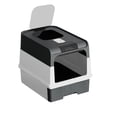 thumbnail image 5 of Cat Litter Box, Enclosed Removable Litter Boxs for Big Cats, Front Entry Top Exit Kitty Box Odor Control (Black), 5 of 12