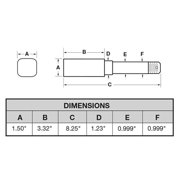 RIGID HITCH INCORPORATED Pre-Greased Pair of 4-Bolt on 4 Inch Hub Assembly (AKSQ-200044-PG) Includes (2) Square Shaft 1 Inch Straight Spindles & Bearings
