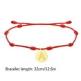 2024 Personalized 26 Initial Bracelet Lucky Red Seven Knot Bracelet