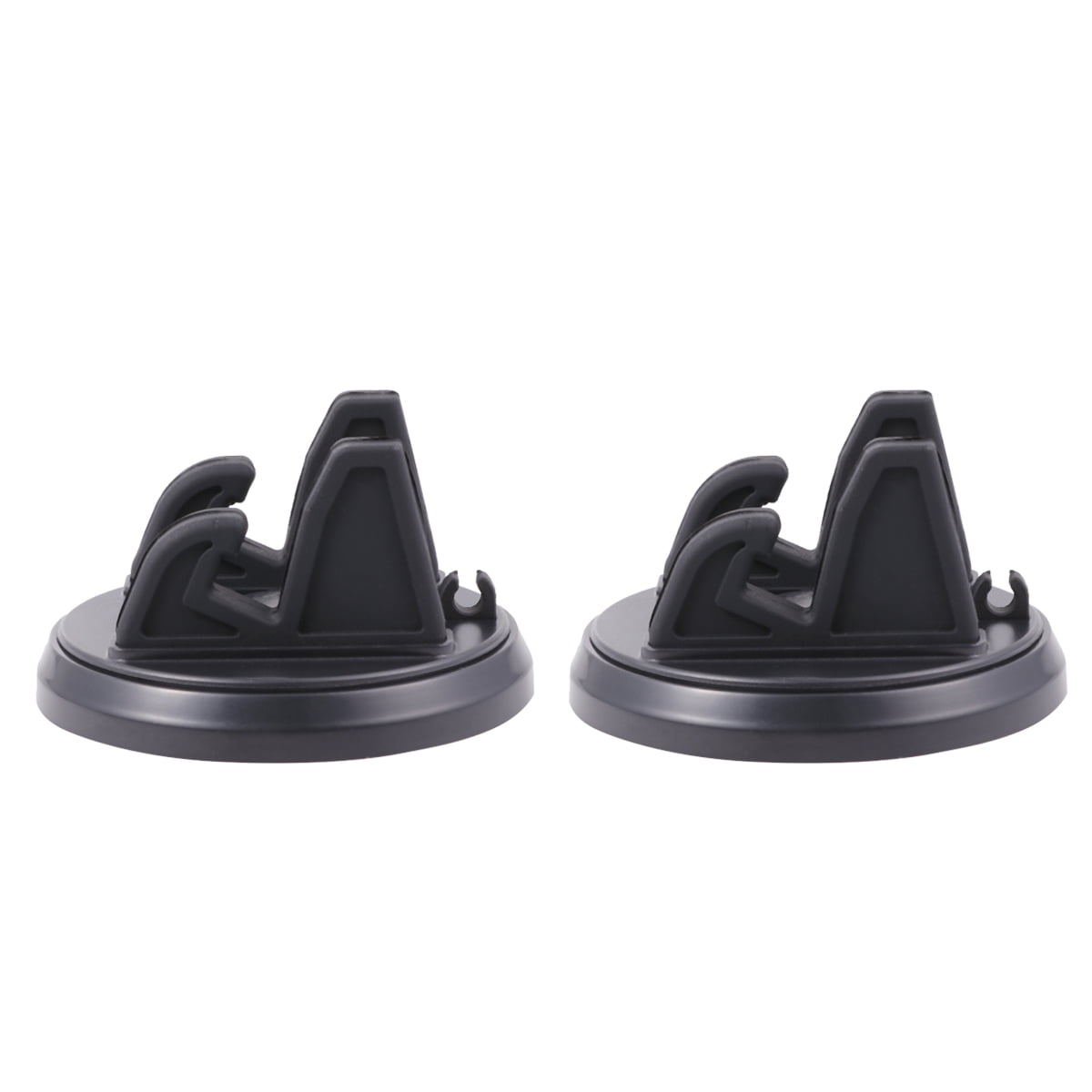 Milisten 2pcs 360 Degree Rotatable Phone Mount Silicone Cell Phone Holder Dashboard Smartphone Stand for Car (Black)