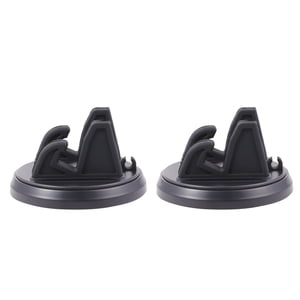 Milisten 2pcs 360 Degree Rotatable Phone Mount Silicone Cell Phone Holder Dashboard Smartphone Stand for Car (Black)