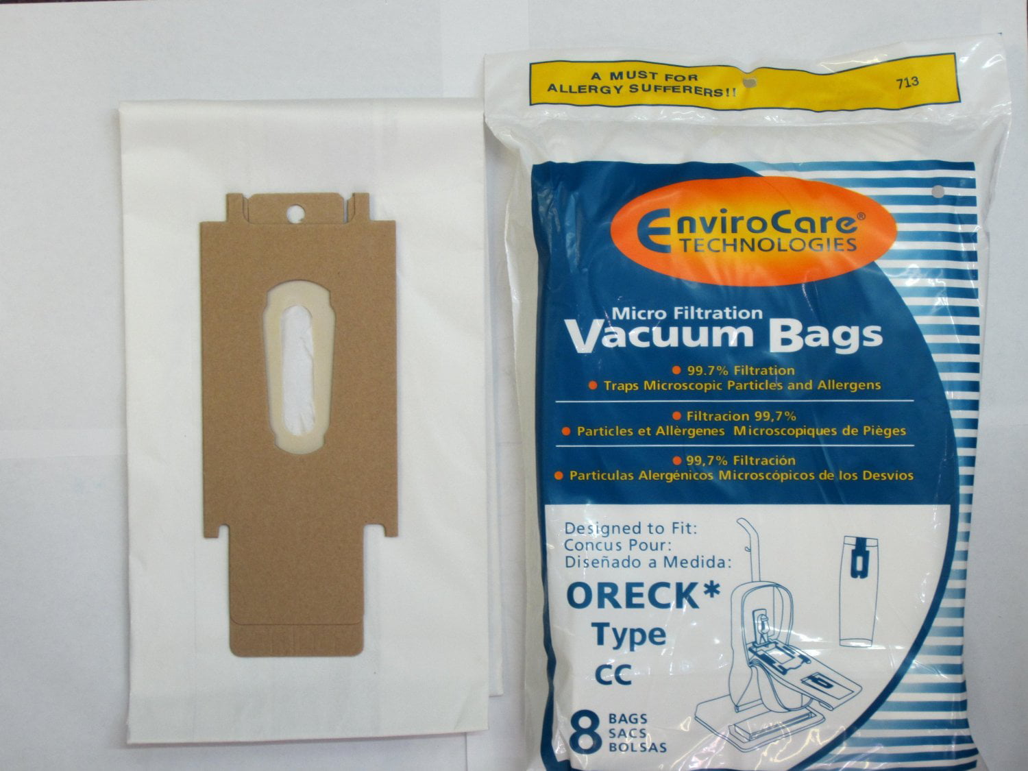 Oreck XL Upright Anti-Odor Anti-Allergen CC Generic Bag 