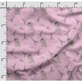 thumbnail image 2 of Soimoi Dog Print,Cotton Cambric, Quilting Fabric Sold by The Yard 42 Inch Wide, Medium Weight Cotton Fabric, SewingSupplies,Pink & Black, 2 of 5