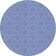 thumbnail image 1 of Ahgly Company Machine Washable Indoor Round Transitional Denim Blue Area Rugs, 3' Round, 1 of 7