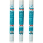 Con-Tact Brand Clear Contact Adhesive Protective Liner to Cover Books and Documents, 13.5-Inches x 5-Feet (Pack of 3)