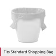thumbnail image 6 of Sterilite Small Bathroom Trash Can, 1.5 Gallon Plastic Garbage Bucket Bin with No Lid, White, 6 of 8