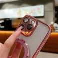 thumbnail image 5 of Luxury Glitter Mirror Stand Case for iPhone 16 15 14 13 12 Pro Max 11 X Xr XsMax 7 8 Plus Bracket Gradient Make Up Plating Cover, 5 of 6