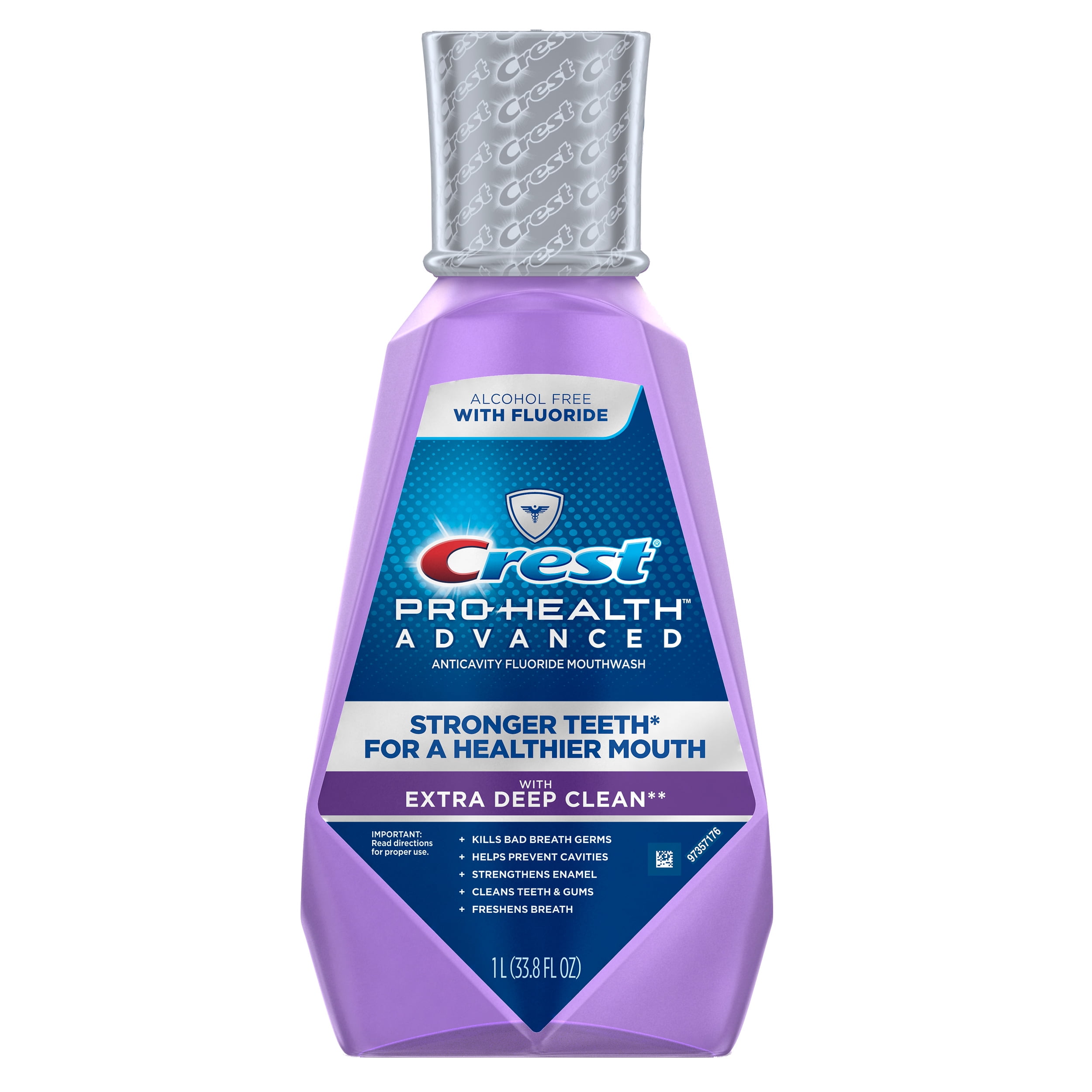 Crest ProHealth Advanced Alcohol Free Extra Deep Clean Mouthwash, 1 L