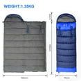 thumbnail image 6 of TOPCHANCES 23 F Mummy Wearable Sleeping Bag, Blue, 6 of 9