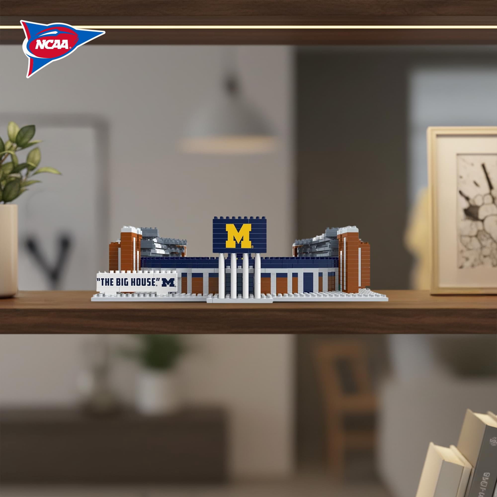 Michigan Stadium FOCO 3D BRXLZ Building Set Football Stadium Michigan Wolverines "The Big House" Full Size