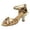 Gold, variant on Heels for Women Peep Toe Crooss Strappy Sandals Latin Practice Performance Dance Shoes Prom Party Dress Shoes Gold Size 6