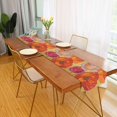 thumbnail image 2 of Yayeee Table Runner 90 inches Long Home Kitchen Dinning Party Decoration, Orange Abstract Floral, 2 of 7