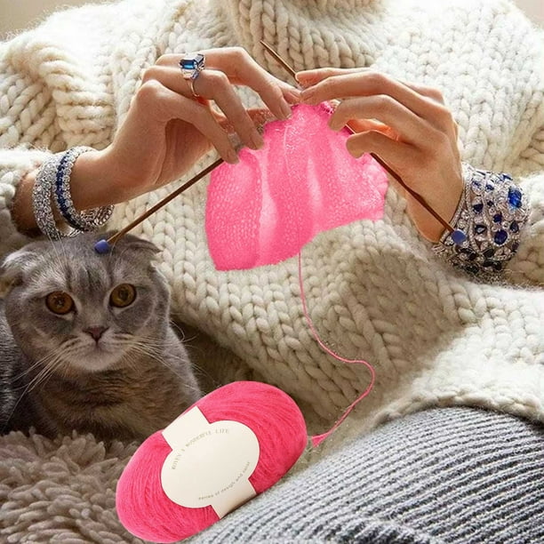 Hilo Premium Tejido a Mano | Material de Lana Fina para Tejer y Hacer Crochet, Ideal para Bufandas, Gorros y Suéteres | Hilo de Grosor Medio, Cálido y Suave, Ideal para Manualidades Diy