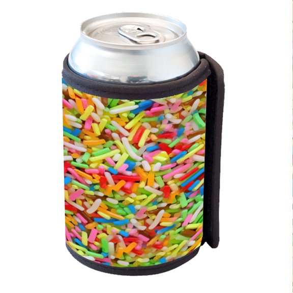 KuzmarK Insulated Drink Can Cooler Hugger - Ice Cream Sprinkles