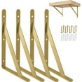 thumbnail image 1 of Heavy Duty Shelf Brackets Triangle Shelving Brackets Right Angle Wall Mounted Shelf Supporters Set of, 1 of 6