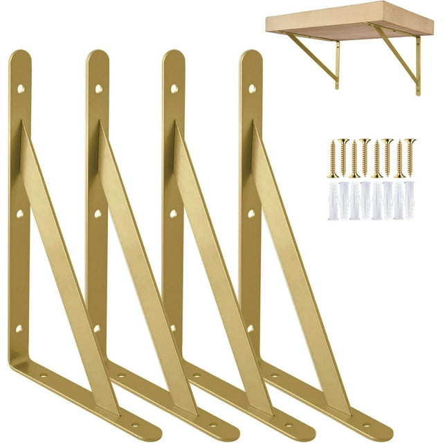 Heavy Duty Shelf Brackets Triangle Shelving Brackets Right Angle Wall Mounted Shelf Supporters Set of