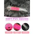 thumbnail image 2 of BLUEWING 48" Collapsible Fishing Dredge Offshore Fishing Teaser Dredges Saltwater Trolling Tool with 9" Soft Squids and 5mm Stainless Steel Dredge Rod for Big Game Fishing Pink, 2 of 7