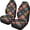 Vibrant Floral Garden, variant on POLERO Bat Print Car Seat Covers for Sedans, Full Set of 2 Non-Slip Front Seat Covers Easy Install Breathable Vehicle Seat Covers