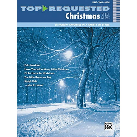 Pre-Owned Top-Requested Christmas Sheet Music: Piano/Vocal/Guitar (Top-Requested Sheet Music) Paperback