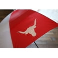 thumbnail image 5 of 62" Arc Shed Rain Windjammer Vented Golf Umbrella Red White Longhorns, 5 of 8